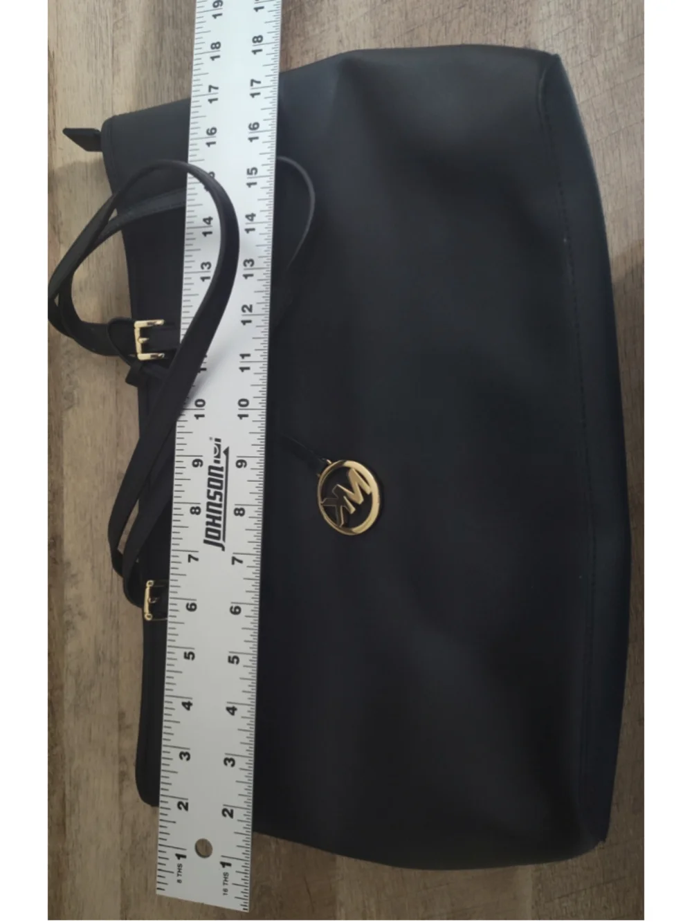 Women's Michael Kors Black Gold Tote Bag One Size